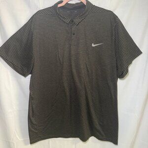 Nike Dri-Fit Golf Polo XXL Olive Green and Black